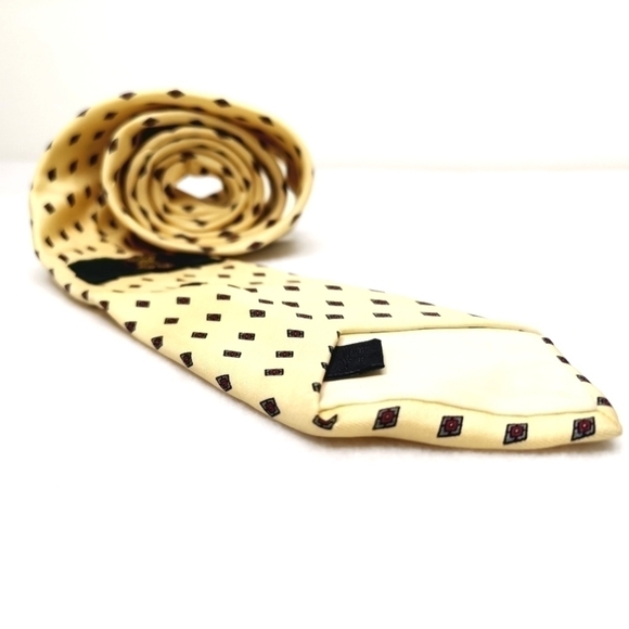 Club Room Vintage Cream / Beige Hand Sewn 100% Silk Long - Picture 5 of 10